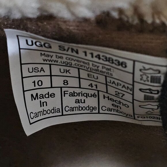 Ugg Lakesider Heritage Lace Boot Sneaker Waterproof Chesnut Brown Suede Size 10 - Picture 12 of 13